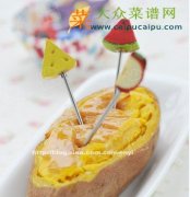  乳酪烤红薯