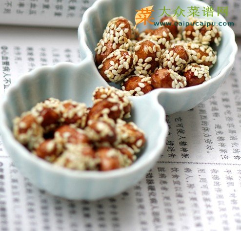  芝麻果仁菜谱大全
