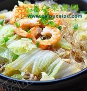 白菜肉末粉丝煲