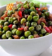 肉末炒碗豆