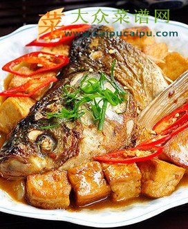 红烧鱼头豆腐