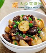 蚝油鲜菇滑牛肉