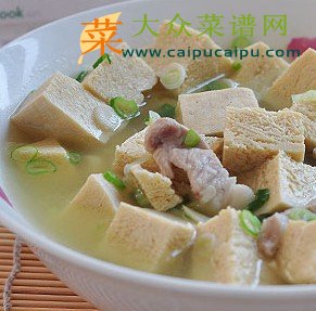 肉片冻豆腐