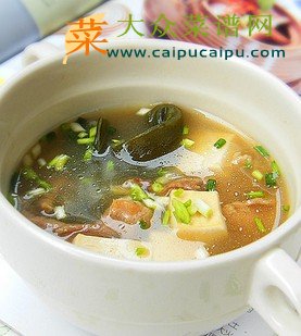 海带瘦肉豆腐汤
