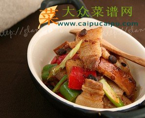 五花肉熏干干锅