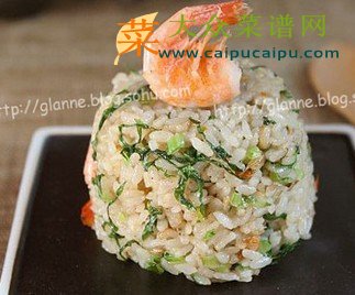 虾味青菜炒饭
