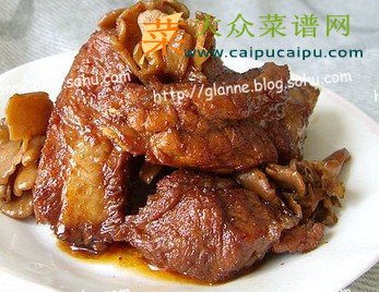 灰树花烧排骨