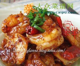 辣炒虾仁