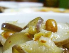腊八豆炒茄片