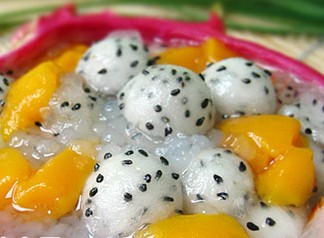 香芒火龙果西米露