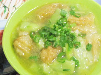 丝瓜油条汤