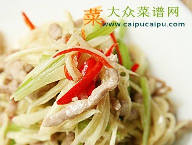 仔姜炒肉丝