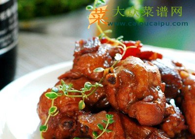 百里香红酒鸡