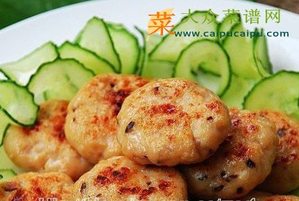 香煎鸡肉小饼