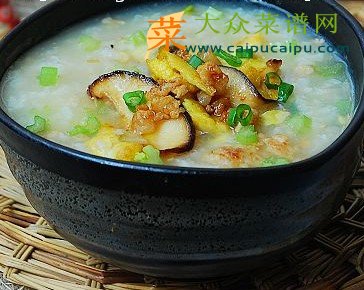 香菇肉蛋粥