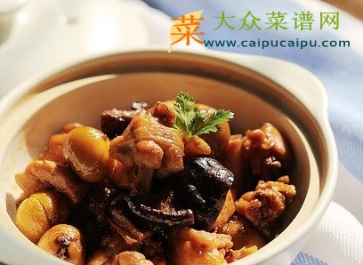 栗子鸡块