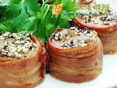 火腿培根卷