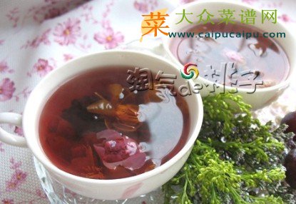 玫瑰金莲茶
