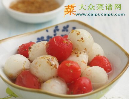 桂花梨汁浸双球
