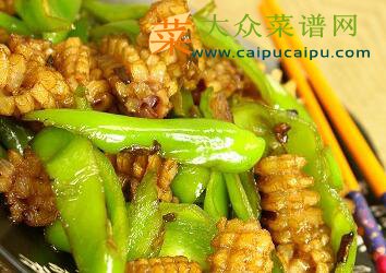 尖椒鱿鱼卷