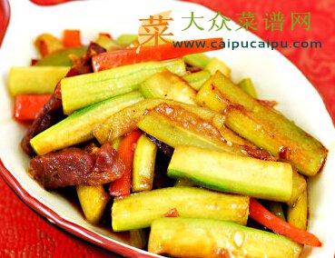 腊肠丝瓜胡萝卜