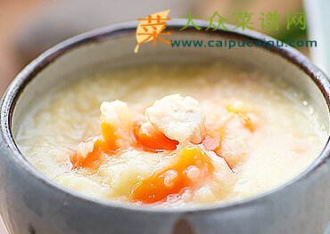 胡萝卜鸡肉小米粥